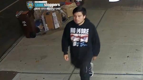 During the sex abuse case on St. John’s Place near Sixth Avenue in Park Slope, the suspect was last seen wearing a sweatshirt depicting the notorious Chucky character.