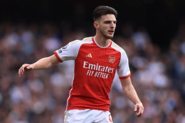 Declan Rice was substituted at half time against Spurs with a back injury