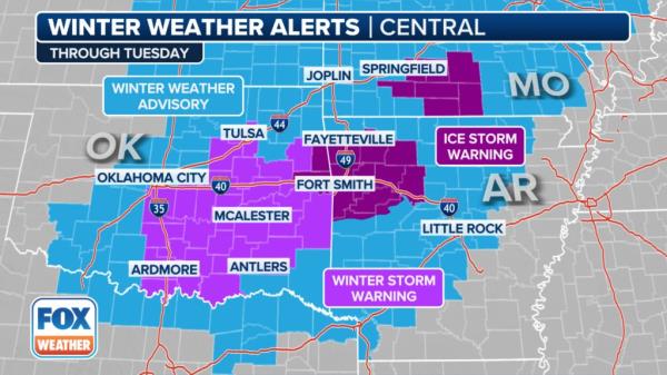 Infographic on ice storm