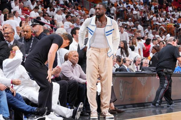 Wade was roasted on social media for his fashion choices.