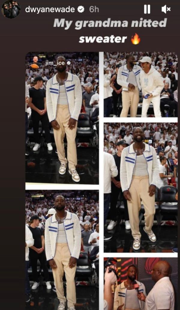 Wade poked fun at himself on social media.
