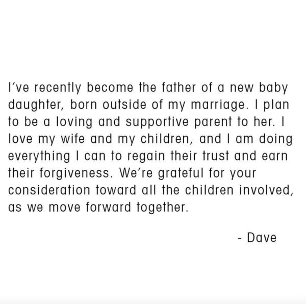 Dave Grohl's announcement.