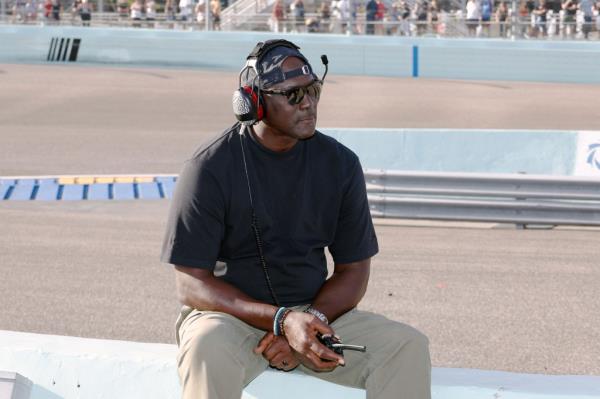 Michael Jordan at a NASCAR event