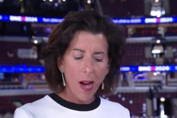 President Biden's Secretary of Commerce Gina Raimo<em></em>ndo dismissed news a<em></em>bout the day's major revision to the jobs numbers.