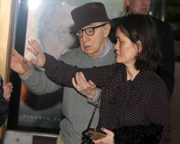 Woody Allen and Soon-Yi Previn arrive at the opening night of Lincoln Center Theater's 