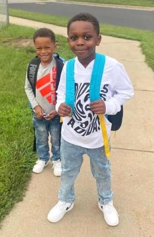 Antwon Amos Jr. (left) and Legend Sims both died after they fell into a frozen pond after school in Wisconsin.
