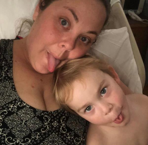 Tabitha Shay and her son Finny