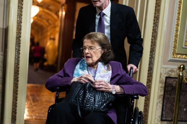 US Senator Dianne Feinstein is pictured