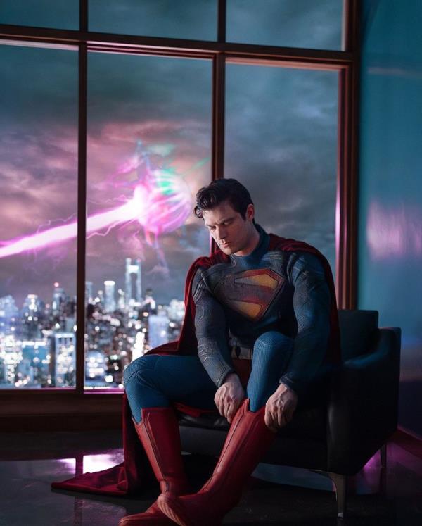 a photo of David Corenswet as Superman