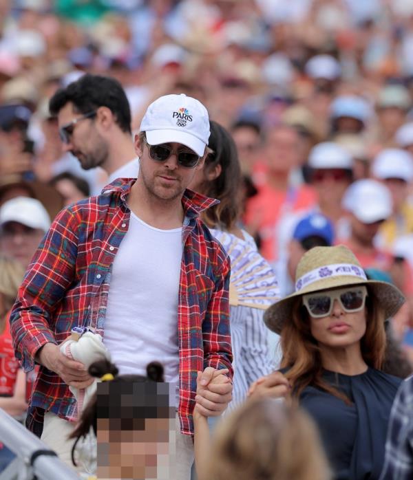 Ryan Gosling and Eva Mendes at the Grand Prix Freestyle