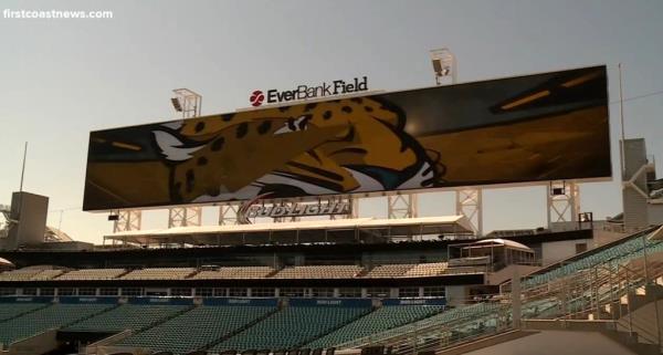 Thompson remotely accessed the jumbotron during three 2018 games.