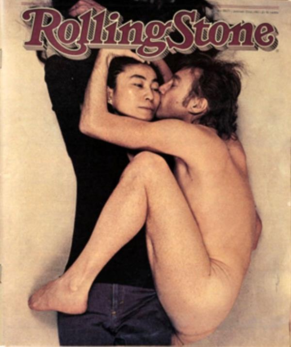 Yoko Ono and John Lennon for Rolling Stone in December 1980