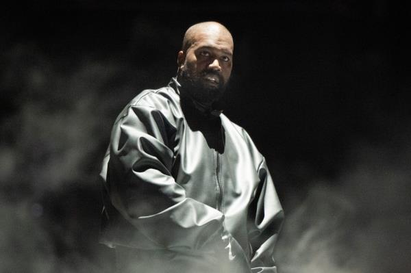 Kanye West performing in California at Rolling Loud 2024