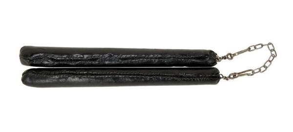 A photo of the martial arts sticks, which were 