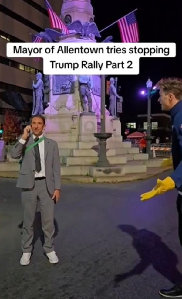 Videos posted on TikTok show Allentown Mayor Matt Tuerk arguing with the staffer a<em></em>bout road closures and his co<em></em>ncerns they would prevent people from dropping off ballots. 