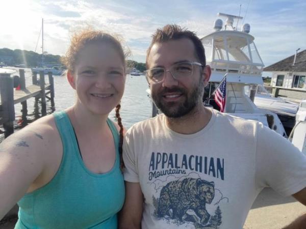 ***MAINE SHOOTING VICTIM*** PICTURED: Deaf community activist Joshua Seal pictured alo<em></em>ngside his wife, Elisabeth https://www.facebook.com/hv2playball/posts/pfbid0manyU3gx7YUiEmZtuRCihe1fiJJ3b8WLHAPC76k3tpPN1nfGuPxNG8VNTXgnY4Srl https://www.facebook.com/hv2playball/photos
