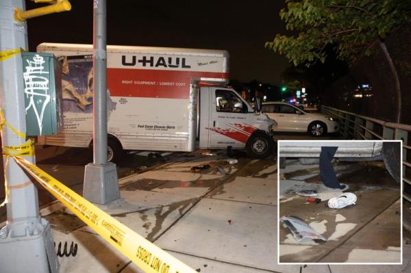 纽约致命的肇事逃逸后，U-Haul司机和乘客赤脚逃跑：警察