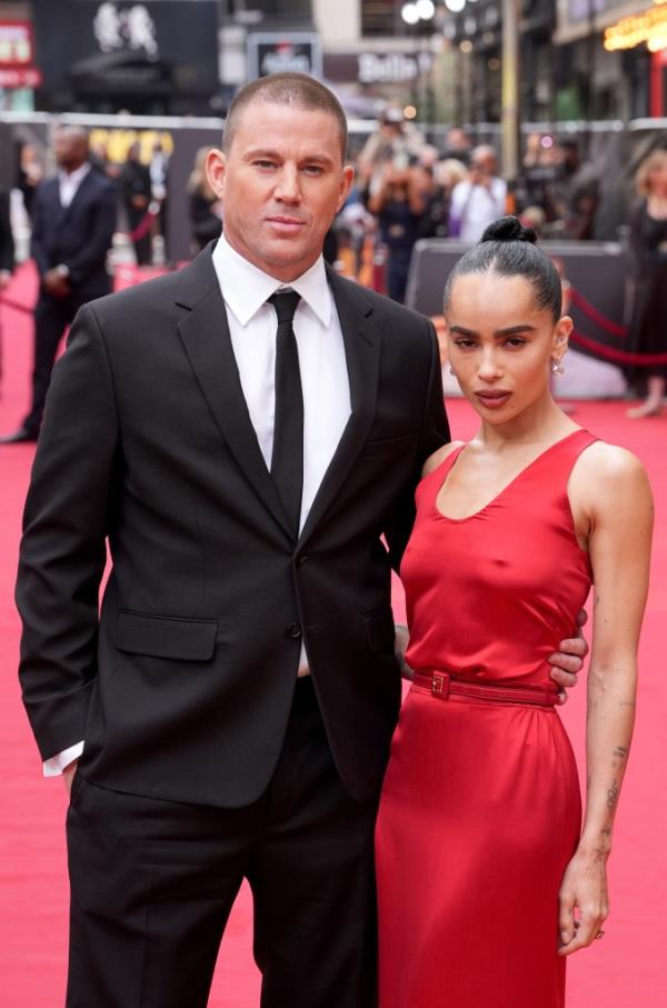 Channing Tatum and Zoe Kravitz at the European premiere of 