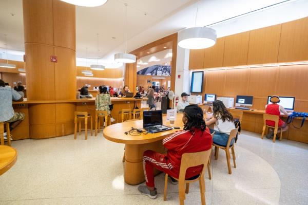 A public library in Brooklyn