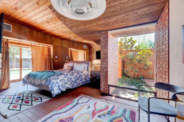 A stylish bedroom.