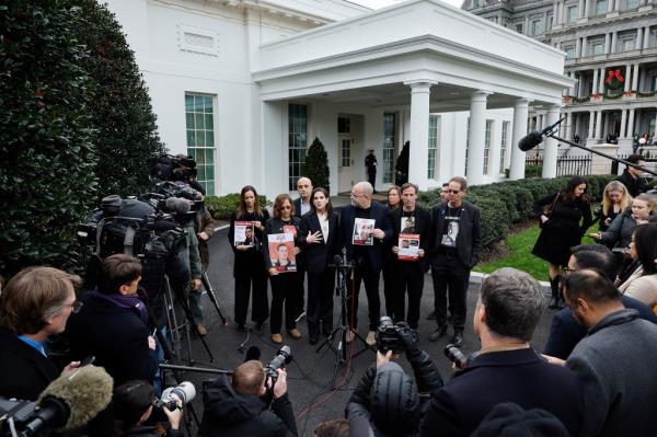 Family members of American hostages in Gaza.