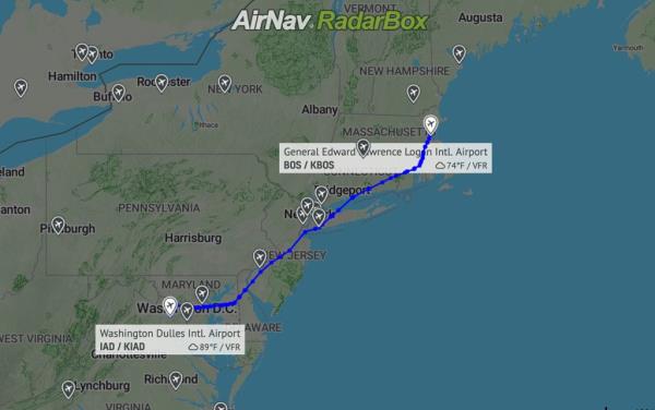 Boston to Houston flight biohazard
