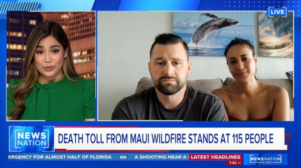 Maui residents Mike and Andreza Cicchino speak to News Nation