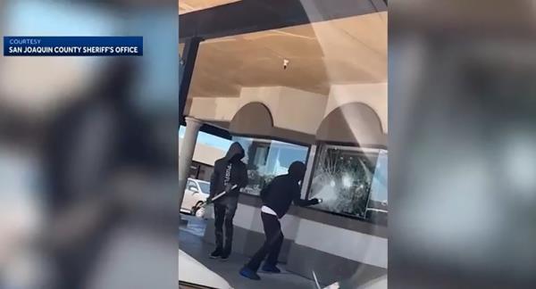 A screengrab of the attack