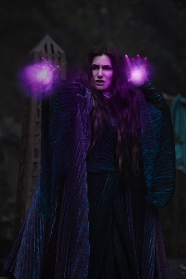 Agatha Harkness (Kathryn Hahn) in Marvel Television's AGATHA ALL ALONG, exclusively on Disney+. 