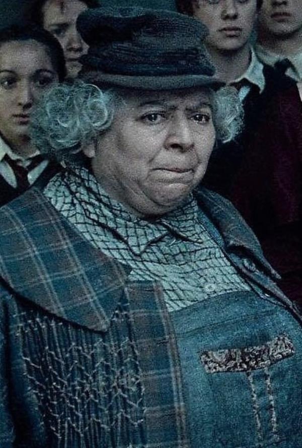 Margolyes plays Professor Sprout in the