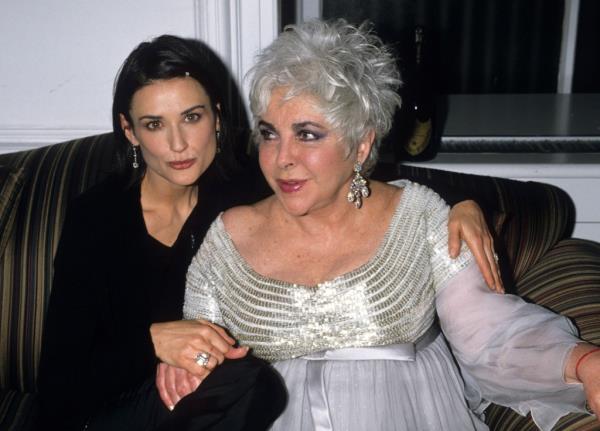 Demi Moore and Elizabeth Taylor