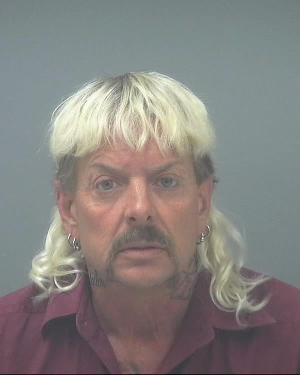 Joseph Maldonado-Passage, aka Joe Exotic, in his 2018 mugshot after his arrest.