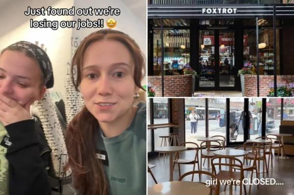 Foxtrot的员工被迫将顾客赶出商店，因为咖啡馆连锁店突然关闭了所有门店，在两小时内解雇了数百人