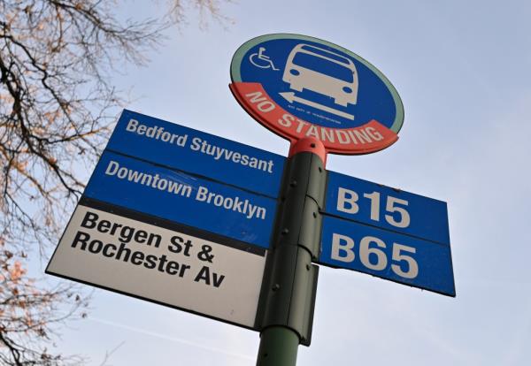The program will begin Sunday on five New York City bus routes. 