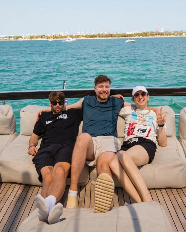 Internet sleuths alleged that lo<em></em>ngtime MrBeast collaborator Ava Kris Tyson (right) interacted inappropriately with minors online.