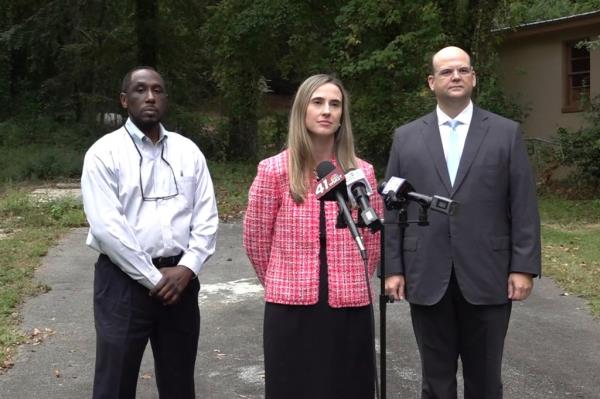 Arnold’s lawyer said the lawsuit is a<em></em>bout “protecting the co<em></em>nstitutional rights of all property owners in Macon-Bibb county.”