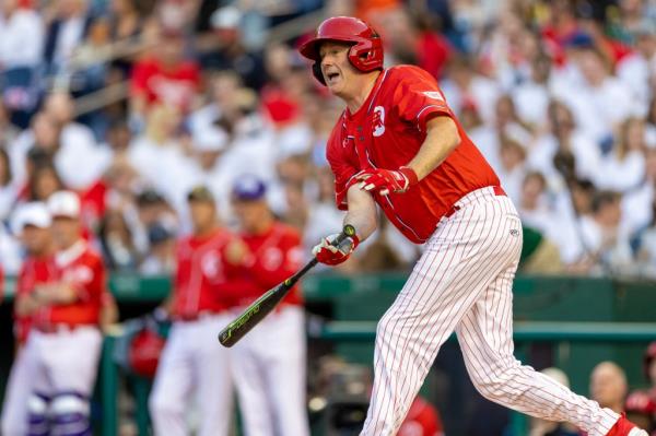 Not to be outdone, freshman Sen. Erick Schmitt (R-Mo.) crushed a ball in the third inning for a ba<em></em>ses-loaded triple. 