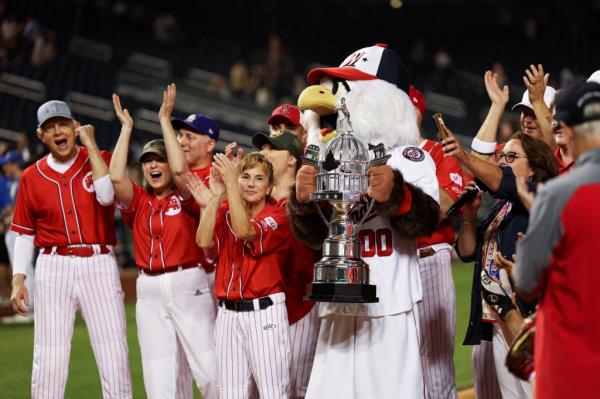 Republicans crushed Democrats by a score of 16-6 Wednesday night at the annual Co<em></em>ngressional ba<em></em>seball Game to deal the Dems their third straight defeat in the charity game.