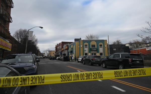 The scene of the deadly shooting outside Masjid Muhammad in Newark.