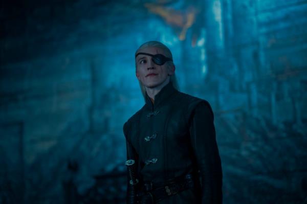 Ewan Mitchell as Aemond in 