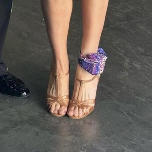 Anna Delvey wore a bedazzled ankle mo<em></em>nitor for her 