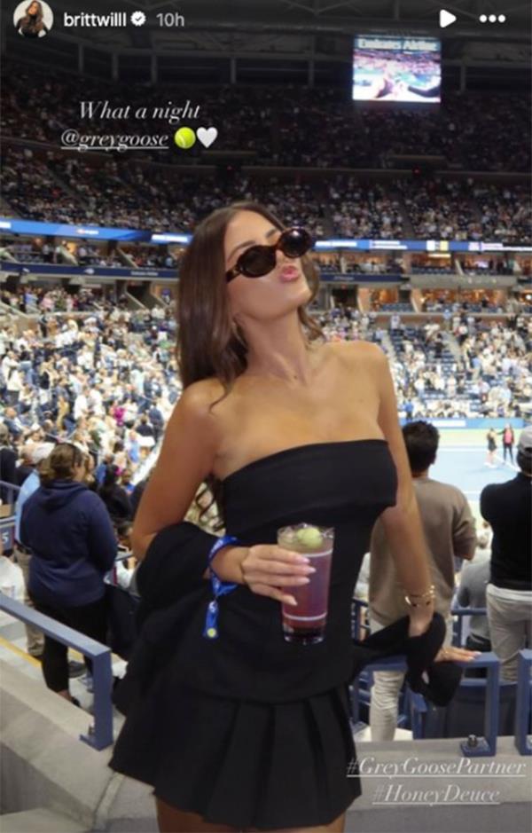 Brittany Williams takes in the U.S. Open in September 2024.