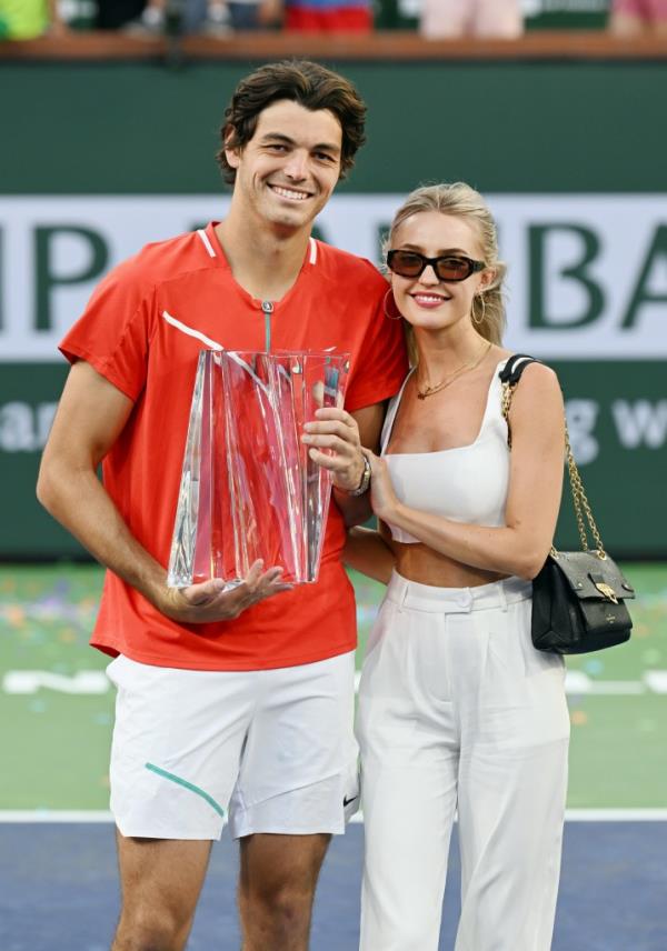Taylor Fritz and Morgan Riddle have been dating for years.