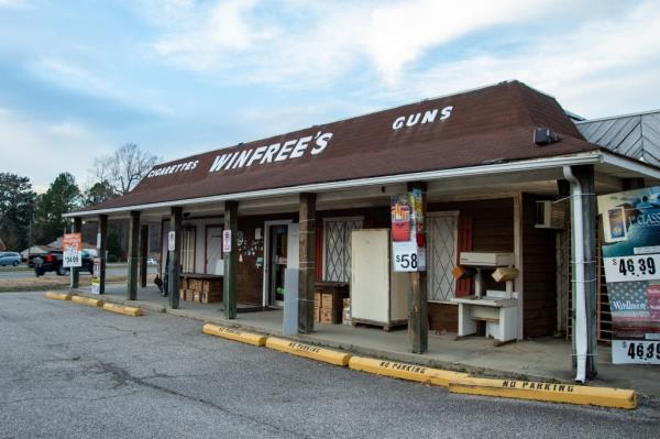 A gun store is shown on Tuesday, Jan. 10, 2023, in York County, Va