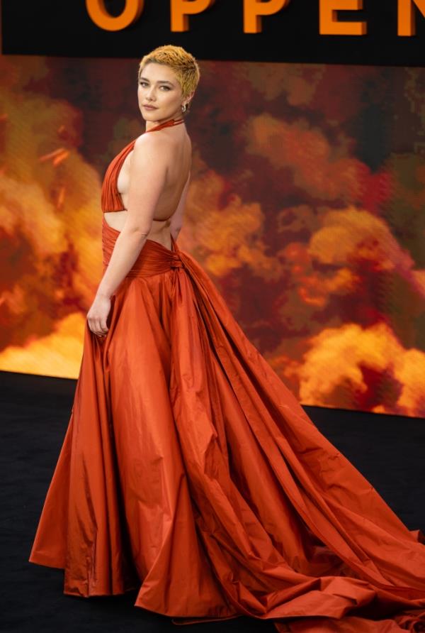 Florence Pugh on the red carpet of the 