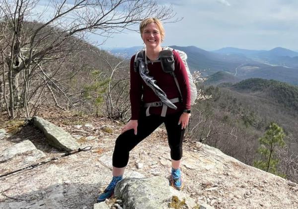 A smiling woman, Melody Sasser, around 48 years old