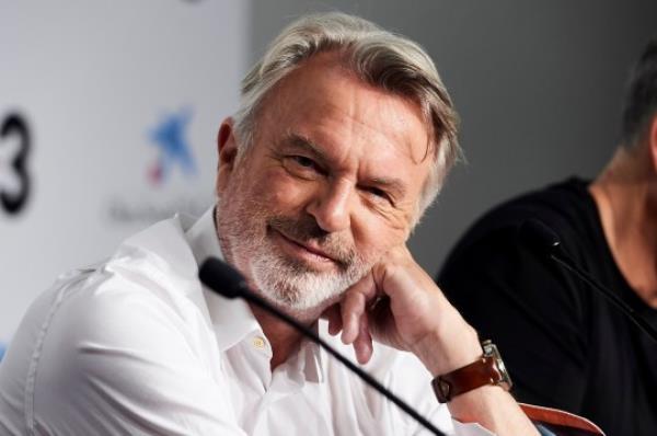 Sam Neill attends a press co<em></em>nference during day 9 of the 52nd edition of the Sitges Fantastic Film Festival on October 11, 2019