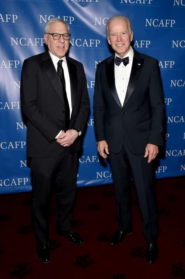 The Carlyle Group Co-Founder and Co-Chief Executive Officer David M. Rubenstein and 47th Vice President of the United States Joe Biden attendthe Natio<em></em>nal Committee On American Foreign Policy 2017 Gala Awards Dinner on October 30, 2017 in New York City. 