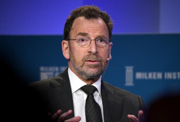 Edgar Bronfman, Jr. participating in a panel discussion at the Milken Institute 2019 Global Co<em></em>nference in Beverly Hills, California