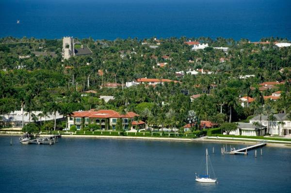 An aerial of the long-wealthy enclave.